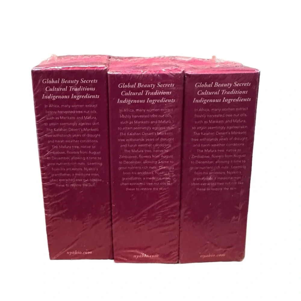 Nyakio Manketti & Mafura Anti-Aging Oil for All Skin Types - Lot Of 3